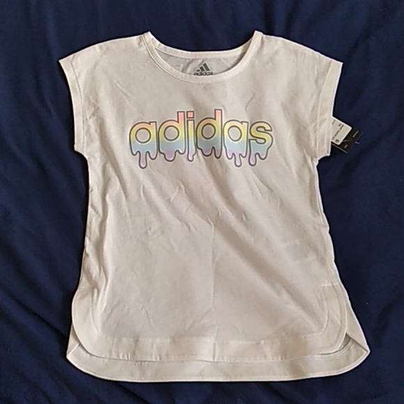 Adidas Big Girls Side Slit T-Shirt - Picture 2 of 7